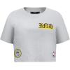 Pro Standard Womens NBA Old English Cotton Short Sleeve Boxy Tee(Heather Grey)