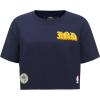 Pro Standard Womens NBA Old English Cotton Short Sleeve Boxy Tee(Midnight Navy)