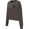 Pro Standard Womens NHL Neutral Cropped Pullover Hoodie(Dark Taupe)
