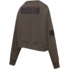 Pro Standard Womens NHL Neutral Cropped Pullover Hoodie(Dark Taupe)