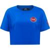 Womens NBA Classic Chenille Cotton Short Sleeve Boxy Tee(Royal Blue)