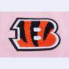 Womens NFL Classic Chenille Cotton Single Jersey Short Sleeve Boxy Tee(Cincinnati Bengals  Pink)