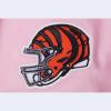 Womens NFL Classic Chenille Cotton Single Jersey Short Sleeve Boxy Tee(Cincinnati Bengals  Pink)