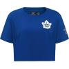 Womens NHL Classic Chenille Cotton Short Sleeve Boxy Tee(Dodger Blue)