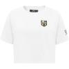 Womens NHL Classic Chenille Cotton Short Sleeve Boxy Tee(White)