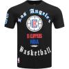 Pro Standard Mens Mens NBA Old English Cotton Single Short Sleeve Tee(Black)