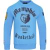 Pro Standard Mens NBA Old English Brushed Back French Terry Crewneck Sweatshirt(University Blue)