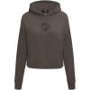 Pro Standard Womens NBA Neutral Cropped Pullover Hoodie(Dark Taupe)