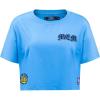 Pro Standard Womens NBA Old English Cotton Short Sleeve Boxy Tee(University Blue)