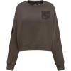 Pro Standard Womens NHL Neutral Cropped Pullover Hoodie(Dark Taupe)
