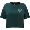 Womens NBA Classic Chenille Cotton Short Sleeve Boxy Tee(Forest Green)