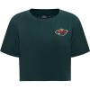 Womens NHL Classic Chenille Cotton Short Sleeve Boxy Tee(Forest Green)