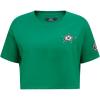 Womens NHL Classic Chenille Cotton Short Sleeve Boxy Tee(Green)