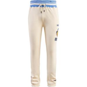 Mens NBA Retro Classics Rib Sweatpant(Eggshell/ University Blue)