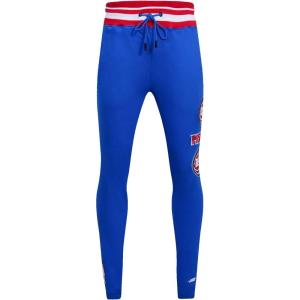 Mens NBA Retro Classics Rib Sweatpant(Royal Blue/Red)