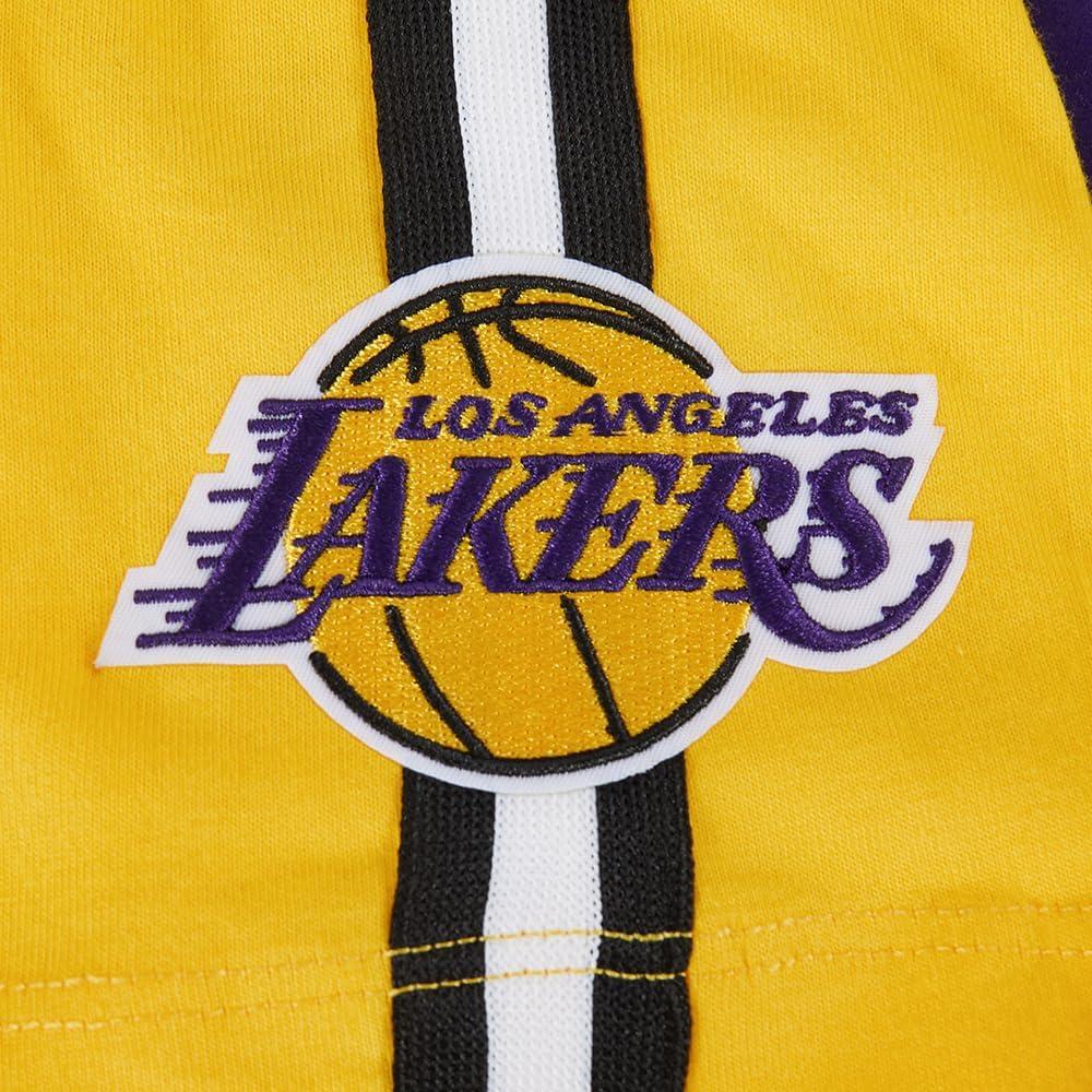 image:imagePro Standard Big Boys NBA Los Angeles Lakers Lebron James 23 Classic Player Short Sleeve Taping Tee YellowBlack XL