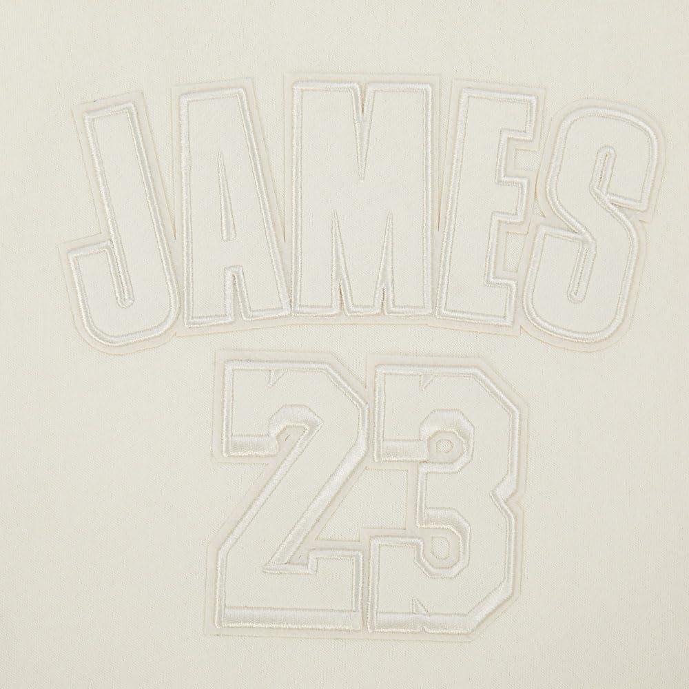 image:imagePro Standard Big Boys NBA Los Angeles Lakers Lebron James 23 Neutrals Player Pull Over Hoodie Eggshell S