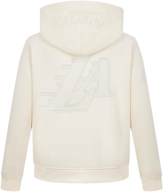 image:imagePro Standard Big Boys NBA Los Angeles Lakers Lebron James 23 Neutrals Player Pull Over Hoodie Eggshell S