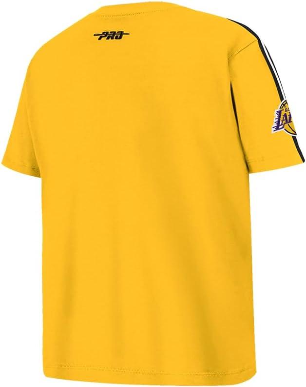 image:imagePro Standard Big Boys NBA Los Angeles Lakers Luka Doncic 77 Classic Player Short Sleeve Taping Tee YellowBlack L