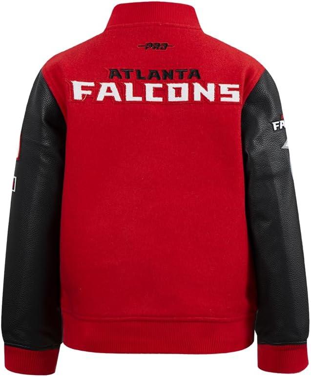 image:imagePro Standard Big Boys NFL Atlanta Falcons Classic Chenille Varsity Jacket RedBlack L