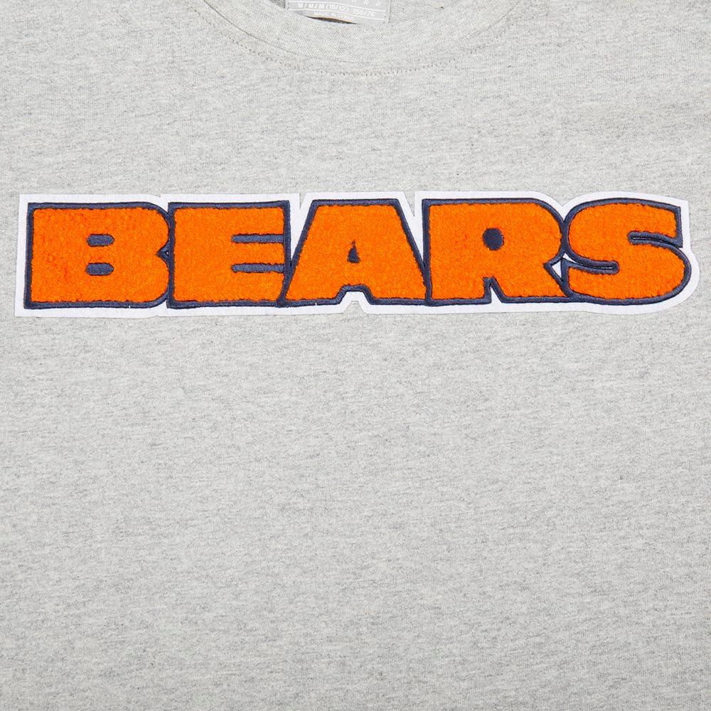 image:imagePro Standard Big Boys NFL Chicago Bears Classic Chenille Short Sleeve Tee Heather Grey S