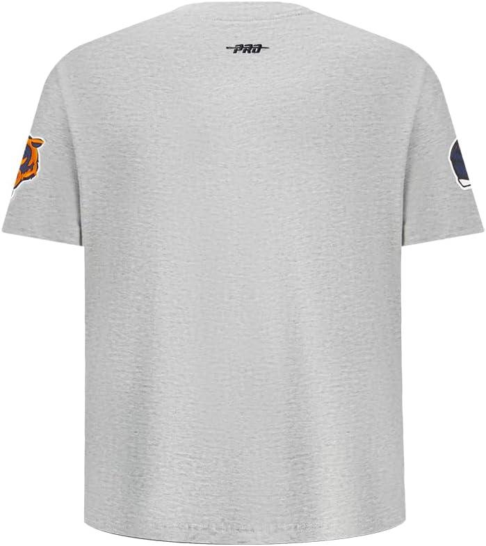 image:imagePro Standard Big Boys NFL Chicago Bears Classic Chenille Short Sleeve Tee Heather Grey S