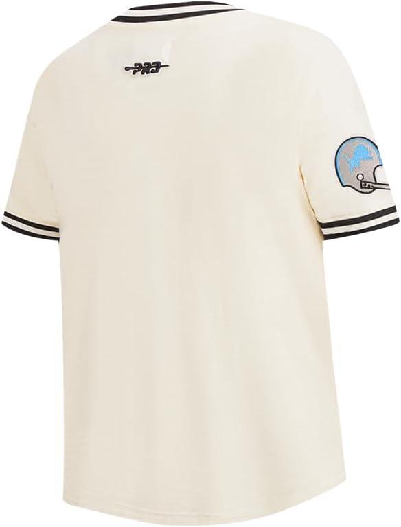 image:imagePro Standard Big Boys NFL Detroit Lions Retro Classics Taping Tee EggshellBlack L