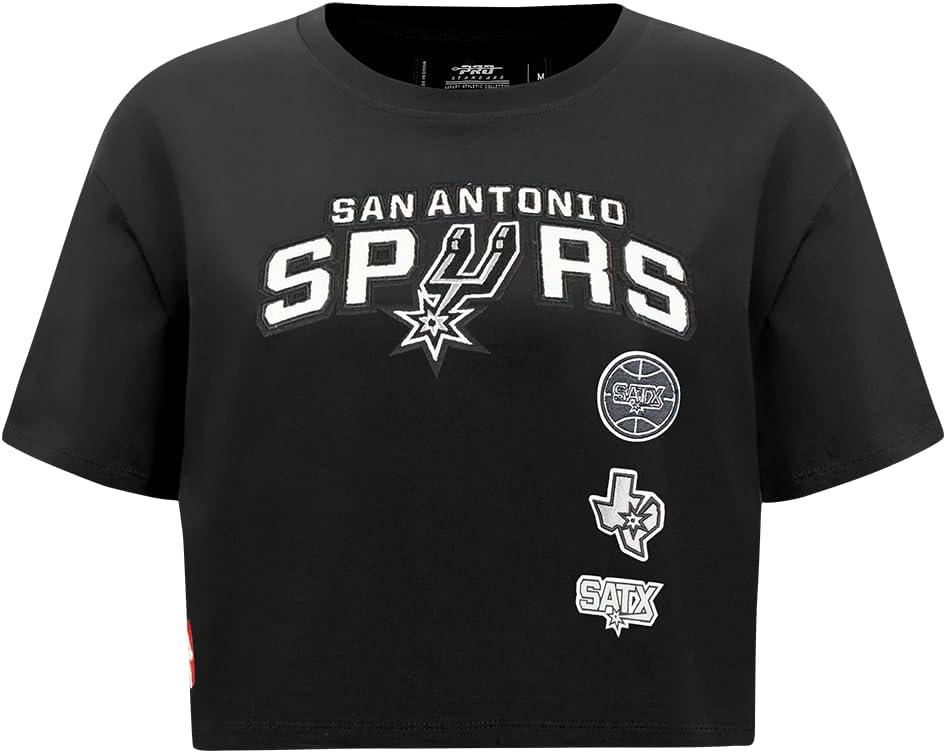 image:imageWomens NBA Retro Classics Cotton Short Sleeve Boxy TeeBlack