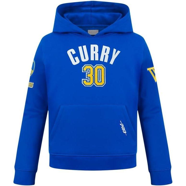 image:imagePro Standard Big Boys NBA Golden State Warriors Stephen Curry 30 Classic Player Pull Over Hoodie Royal Blue S