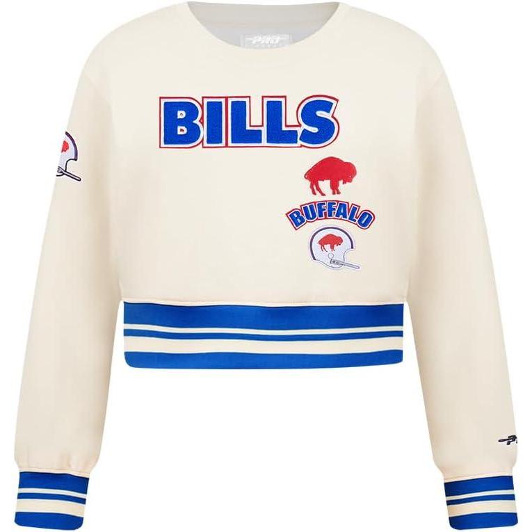 image:imagePro Standard Big Girls NFL Retro Classics Crewneck SweatshirtEggshellRoyal Blue