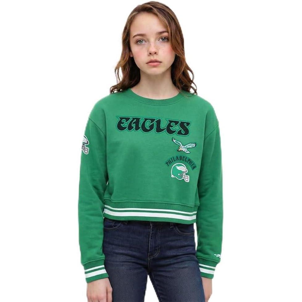 image:imagePro Standard Big Girls NFL Retro Classics Crewneck SweatshirtKelly Green