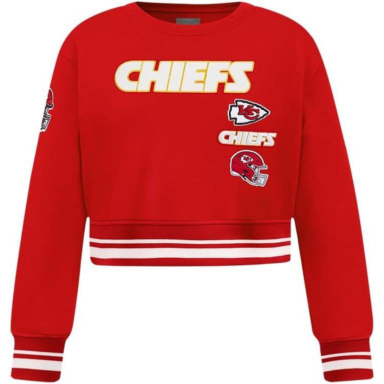 image:imagePro Standard Big Girls NFL Retro Classics Crewneck SweatshirtRed
