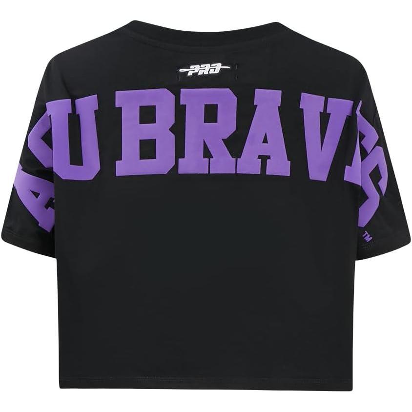 image:imagePro Standard NCAA Womens Womens College Wingspan Cotton Short Sleeve Boxy TeeBlack