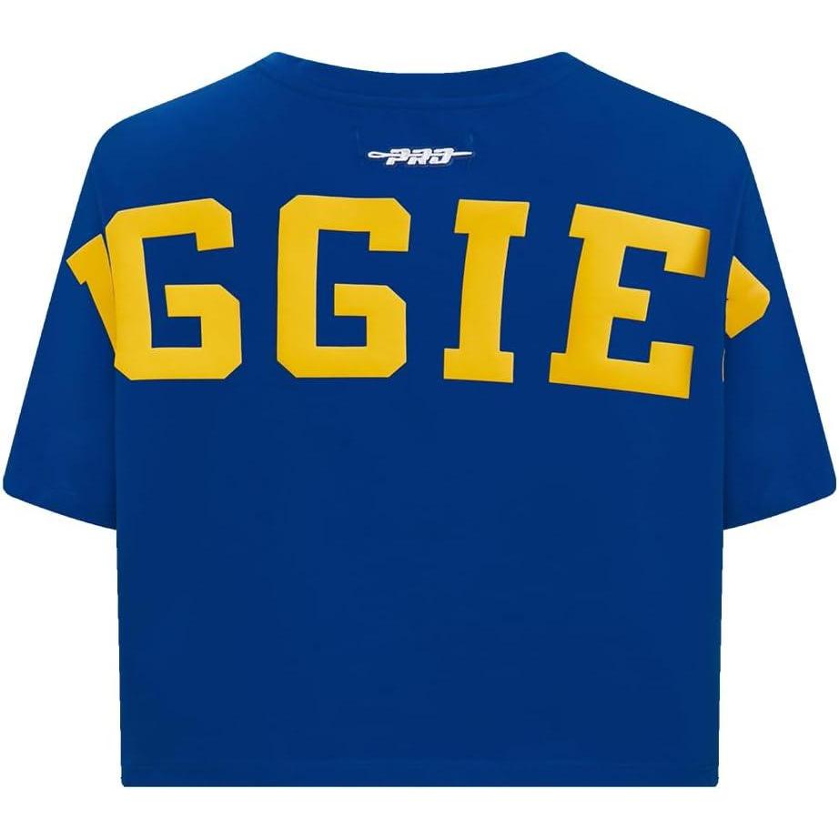 image:imagePro Standard NCAA Womens Womens College Wingspan Cotton Short Sleeve Boxy TeeDodger Blue