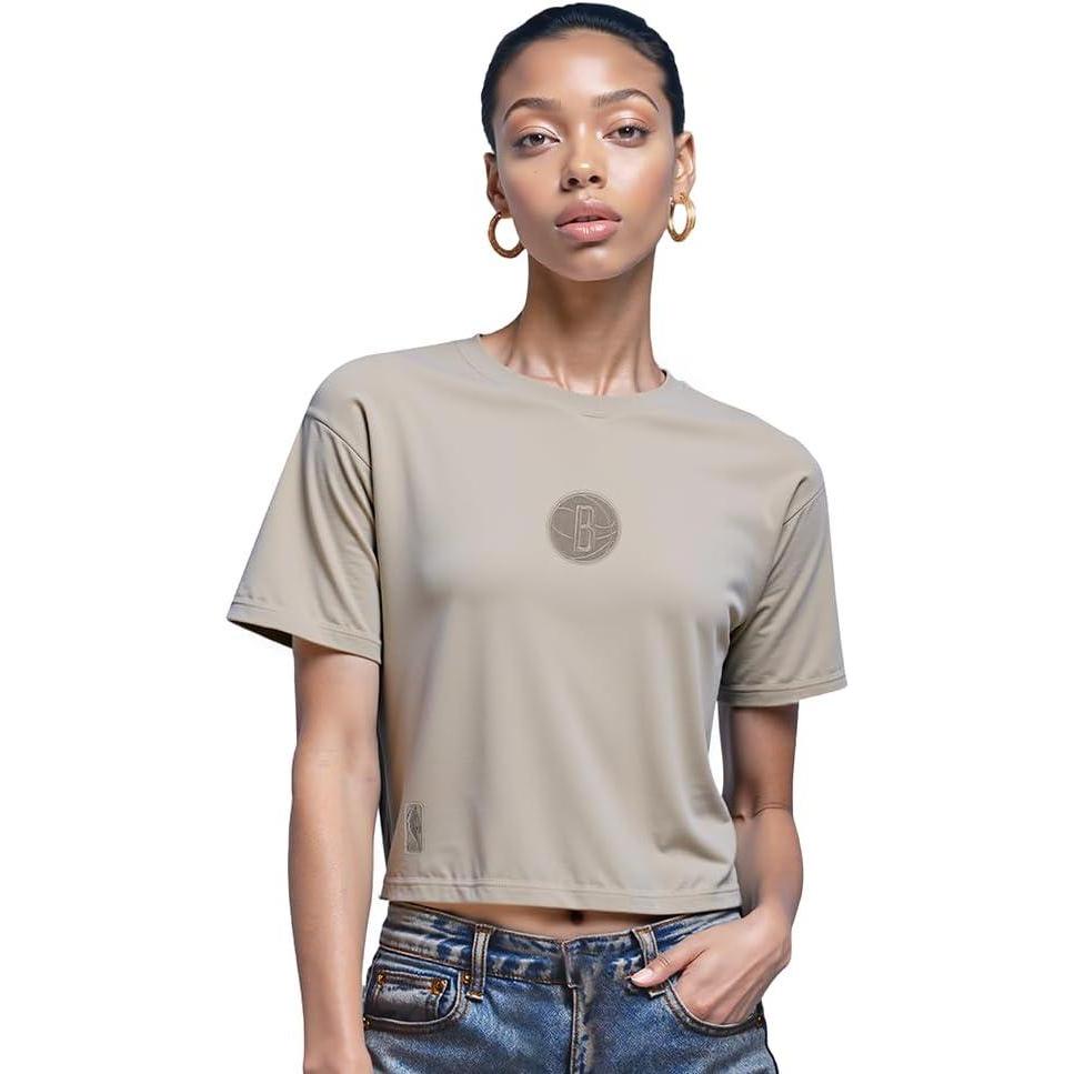 image:imagePro Standard Womens NBA Wingspan Short Sleeve Boxy TeeTaupe