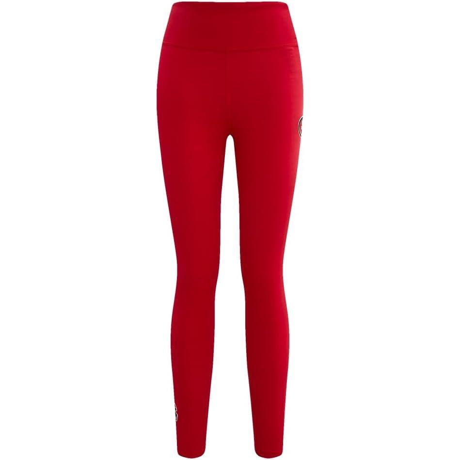 image:imagePro Standard Womens NFL Classic Chenille Cotton Span LeggingRed