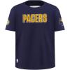 Big Boys NBA Classic Chenille Cotton Short Sleeve Tee(Midnight Navy)