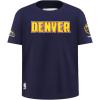 Big Boys NBA Classic Chenille Cotton Short Sleeve Tee(Midnight Navy)