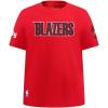 Big Boys NBA Classic Chenille Cotton Short Sleeve Tee(Red)