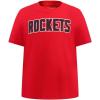 Big Boys NBA Classic Chenille Cotton Short Sleeve Tee(Red)