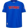 Big Boys NBA Classic Chenille Cotton Short Sleeve Tee(Royal Blue)