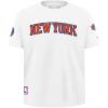 Big Boys NBA Classic Chenille Cotton Short Sleeve Tee(White)