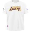 Big Boys NBA Classic Chenille Cotton Short Sleeve Tee(White)