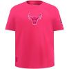 Big Girls NBA Classic Triple Pink Cotton Short Sleeve Slim Fit Tee(Beetroot Purple)