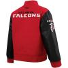Pro Standard Big Boys NFL Atlanta Falcons Classic Chenille Varsity Jacket Red/Black L
