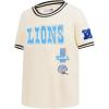 Pro Standard Big Boys NFL Detroit Lions Retro Classics Taping Tee Eggshell/Black L