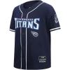 Pro Standard Big Boys NFL Tennessee Titans Mesh Button Down Mesh Top Midnight Navy S