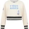 Pro Standard Big Girls NFL Retro Classics Crewneck Sweatshirt(Eggshell/ Black)