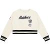 Pro Standard Big Girls NFL Retro Classics Crewneck Sweatshirt(Eggshell/ Black)
