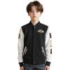 Pro Standard Little Boys NFL Classic Chenille Varsity Jacket(Black/White)